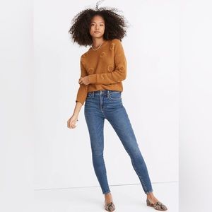 NWT Madewell Petite 10" High-Rise Skinny Jeans in Wendover Wash